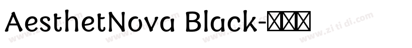 AesthetNova Black字体转换